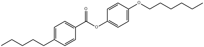 4-N-PENTYLBENZOIC ACID 4'-N-HEXYLOXYPHENYL ESTER 구조식 이미지