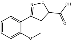 3-(2-methoxyphenyl)-4,5-dihydroisoxazole-5-carboxylic acid(SALTDATA: FREE) Structure
