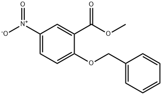 Methyl 2-(benzyloxy)-5-nitrobenzenecarboxylate 구조식 이미지