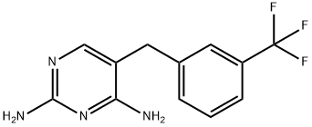 5-[m-(Trifluoromethyl)benzyl]-2,4-pyrimidinediamine Structure