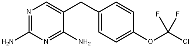 5-[p-(Chlorodifluoromethoxy)benzyl]-2,4-pyrimidinediamine Structure