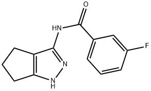 벤즈아미드,3-플루오로-N-(1,4,5,6-테트라히드로-3-시클로펜타피라졸릴)-(9CI) 구조식 이미지