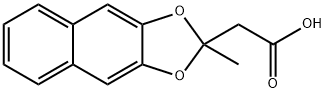 2-Methylnaphtho[2,3-d]-1,3-dioxole-2-acetic acid Structure