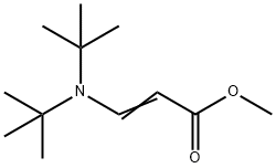 3-[비스(1,1-디메틸에틸)아미노]프로펜산메틸에스테르 구조식 이미지