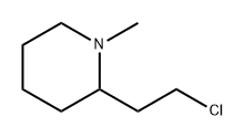 2-(2-클로로에틸)-1-메틸피페리딘 구조식 이미지