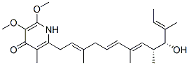 2-[(2E,5E,7E,9R,10R,11E)-10-hydroxy-3,7,9,11-tetramethyl-trideca-2,5,7,11-tetraenyl]-5,6-dimethoxy-3-methyl-1H-pyridin-4-one 구조식 이미지