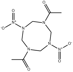1,5-diacetyloctahydro-3,7-dinitro-1,3,5,7-tetrazocine 구조식 이미지