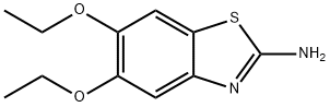 5,6-DIETHOXY-1,3-BENZOTHIAZOL-2-AMINE Structure