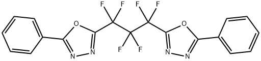 2-[1,1,2,2,3,3-hexafluoro-3-(5-phenyl-1,3,4-oxadiazol-2-yl)propyl]-5-p henyl-1,3,4-oxadiazole Structure