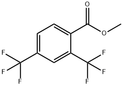 Benzoic acid, 2,4-bis(trifluoroMethyl)-, Methyl ester Structure