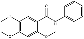 N-PHENYL-2,4,5-TRIMETHOXYBENZAMIDE Structure