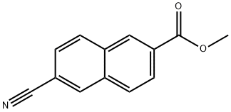 METHYL-6-CYANO NAPHTHALENE-2-CARBOXYLATE Structure