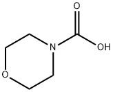 4-Morpholinecarboxylic acid 구조식 이미지