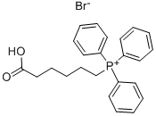 (5-Carboxypentyl)(triphenyl)phosphonium bromide Structure