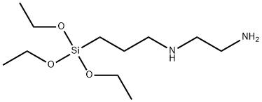 N-(3-Triethoxysilylpropyl)ethylenediamine 구조식 이미지