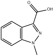 1-Methylindazole-3-carboxylic acid 구조식 이미지