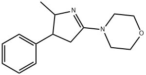 Morpholine, 4-(3,4-dihydro-2-methyl-3-phenyl-2H-pyrrol-5-yl)- 구조식 이미지