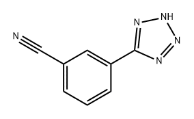 3-(2H-TETRAZOL-5-YL)BENZONITRILE 구조식 이미지