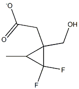 Cyclopropanemethanol, 2,2-difluoro-3-methyl-, acetate (9CI) Structure