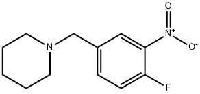 1-(4-fluoro-3-nitrobenzyl)piperidine Structure