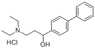 alpha-(2-(Diethylamino)ethyl)-4-biphenylmethanol hydrochloride Structure