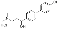 4'-Chloro-alpha-(2-(dimethylamino)ethyl)-4-biphenylmethanol hydrochloride Structure