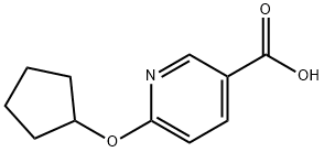 6-cyclopentyloxy-pyridine-3-carboxylic acid Structure
