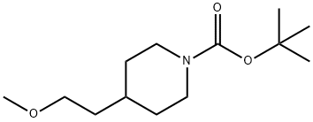 tert-부틸4-(2-메톡시에틸)피페리딘-1-카르복실레이트 구조식 이미지