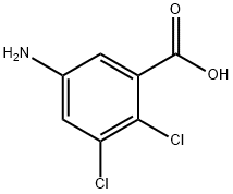Benzoic acid, 5-amino-2,3-dichloro- (9CI) Structure