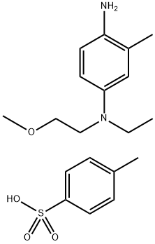 4-(N-ETHYL-N-2-METHOXYETHYL)-2-METHYLPHENYLENEDIAMINE DI-P-TOLUENESULFONATE Structure