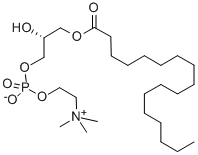 L-ALPHA-LYSOPHOSPHATIDYLCHOLINE, HEPTADECANOYL Structure