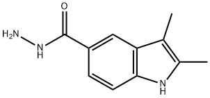 2,3-DIMETHYL-1 H-INDOLE-5-CARBOXYLIC ACID HYDRAZIDE Structure