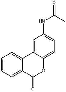 디벤조[B,D]PYRAN-6-ONE,2-ACETAMIDO- 구조식 이미지