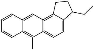 2,3-디하이드로-3-에틸-6-메틸-사이클로펜타[A]-안트라센 구조식 이미지