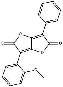 3-(2-Methoxyphenyl)-6-phenylfuro[3,2-b]furan-2,5-dione 구조식 이미지