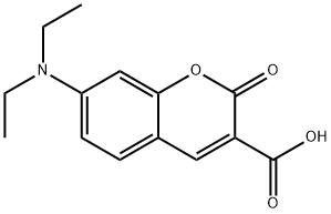 7- (диэтиламино) -2-оксо-2H-хромен-3-карбоновая кислота структурированное изображение