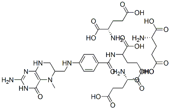 5-methyltetrahydrofolate triglutamate Structure