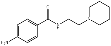 4-amino-N-(2-piperidinoethyl)benzenecarboxamide 구조식 이미지