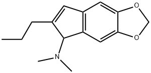 2-n-Propyl-3-dimethylamino-5,6-methylenedioxyindene 구조식 이미지