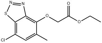 [(7-Chloro-5-methyl-1,2,3-benzothiadiazol-4-yl)oxy]acetic acid ethyl ester 구조식 이미지