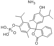 Thymolphthalein phosphoric acid diammonium salt Structure