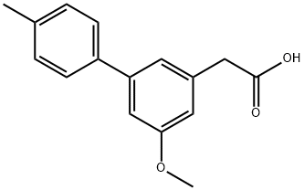 5-Methoxy-4'-methyl-3-biphenylacetic acid Structure