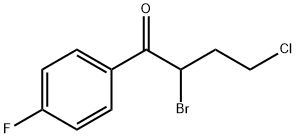 2-bromo-4-chloro-4'-fluorobutyrophenone  Structure