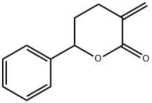 Tetrahydro-3-methylene-6-phenyl-2H-pyran-2-one Structure