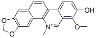 2-Hydroxy-1-methoxy-12-methyl[1,3]benzodioxolo[5,6-c]phenanthridine-12-ium 구조식 이미지