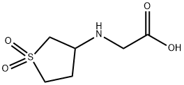 [(1,1-DIOXIDOTETRAHYDROTHIEN-3-YL)AMINO]ACETIC ACID Structure