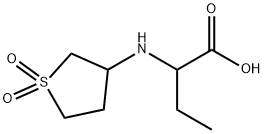 2-(1,1-DIOXO-TETRAHYDRO-1LAMBDA6-THIOPHEN-3-YLAMINO)-BUTYRIC ACID Structure