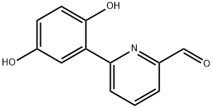 2-Pyridinecarboxaldehyde, 6-(2,5-dihydroxyphenyl)- (9CI) Structure