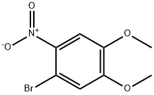 1-BROMO-4,5-DIMETHOXY-2-NITROBENZENE 구조식 이미지