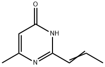4(1H)-Pyrimidinone, 6-methyl-2-(1-propenyl)- (9CI) 구조식 이미지